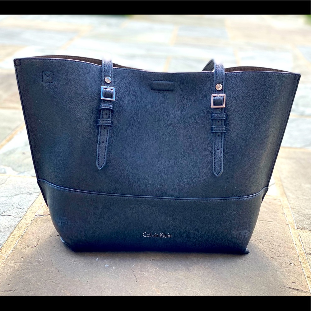 Reversible Black and Grey Calvin Klein Tote Purse